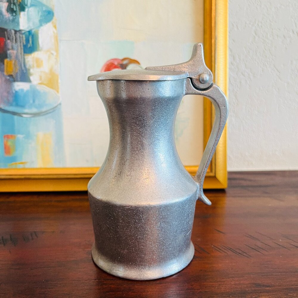 Vintage Wilton Armetale Pewter Creamer Syrup Sauce Rustic Cottagecore Decor USA